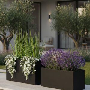 אדניות גדולות מאורכות GA30-709 בצבע שחור