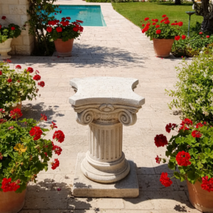 מעמד אבן רומי עשוי אבן