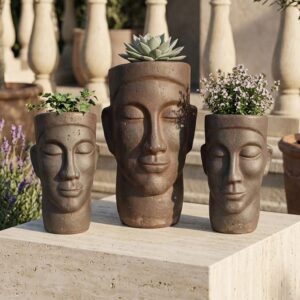 עציץ ראש אישה אפריקאית