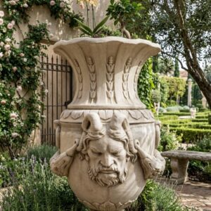 כד איטלקי עם ראש דמות מיתולוגית