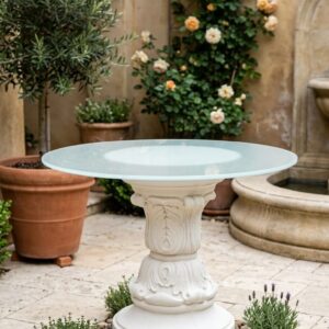 שולחן עם רגל אבן איטלקי