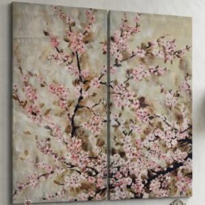 תמונת קיר 2 חלקים פריחת הדובדבן