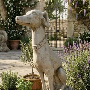 פסל כלב איטלקי אבן